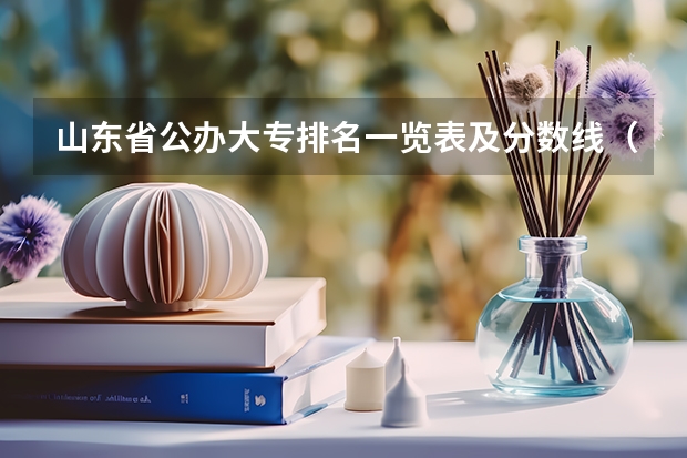 山东省公办大专排名一览表及分数线（山东高职院校排行榜及录取线）
