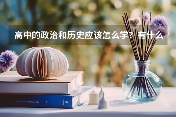 高中的政治和历史应该怎么学？有什么办法？