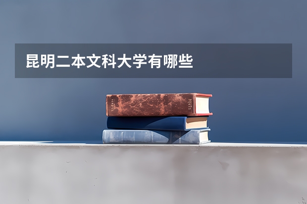 昆明二本文科大学有哪些