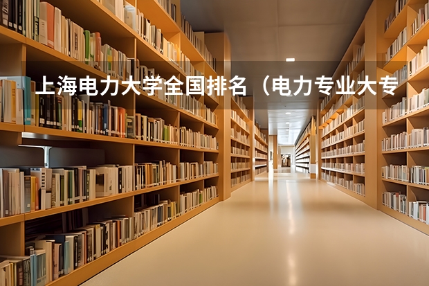 上海电力大学全国排名（电力专业大专院校排名）
