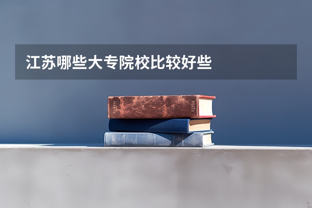 江苏哪些大专院校比较好些
