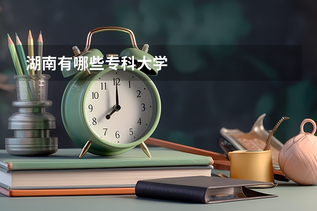 湖南有哪些专科大学