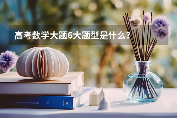 高考数学大题6大题型是什么？
