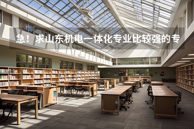 急！求山东机电一体化专业比较强的专科学校 山东职业学院排名第几