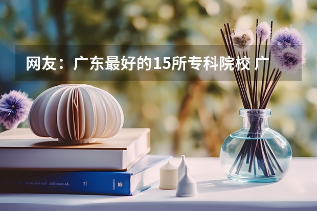 网友：广东最好的15所专科院校 广东高等专科学校排名