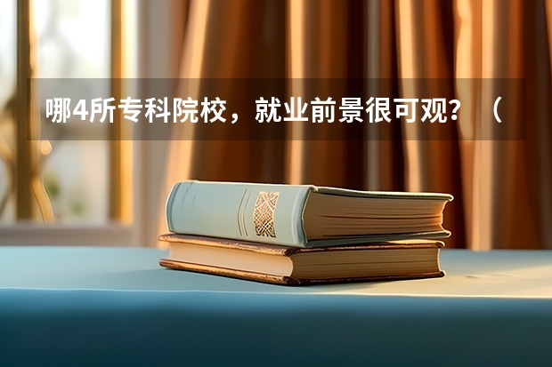 哪4所专科院校，就业前景很可观？（广东省职业技术学院排名前十）