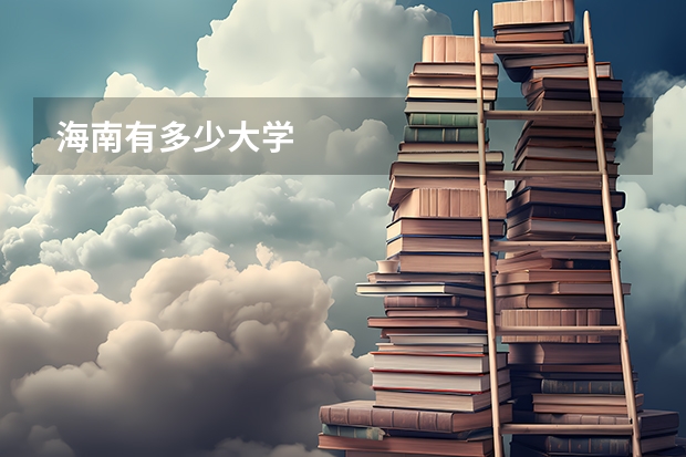 海南有多少大学