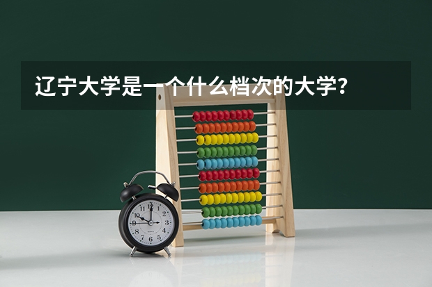 辽宁大学是一个什么档次的大学？