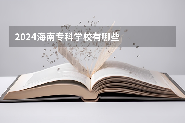 2024海南专科学校有哪些