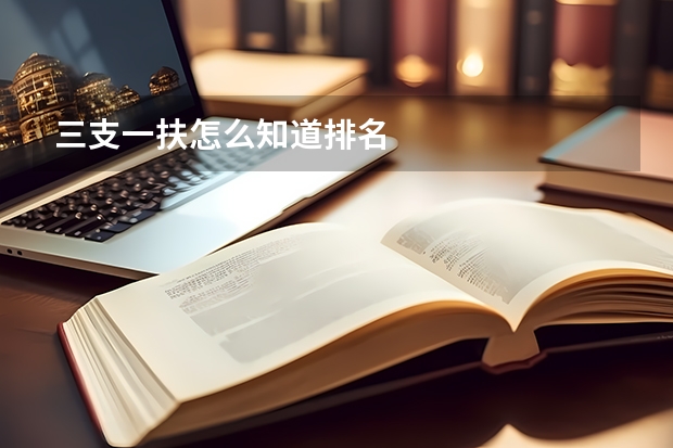 三支一扶怎么知道排名