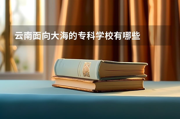 云南面向大海的专科学校有哪些