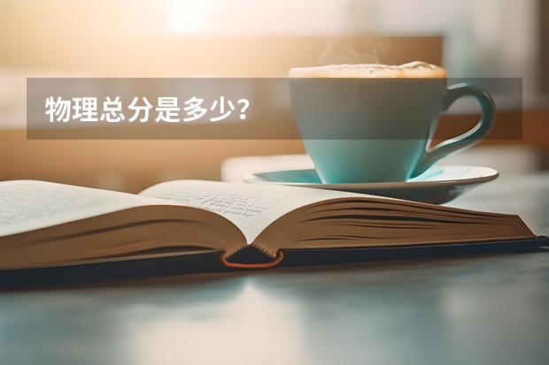 物理总分是多少？
