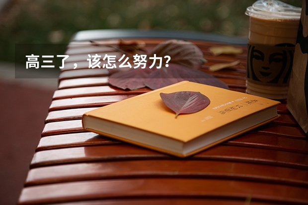 高三了,该怎么努力?