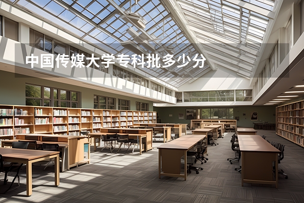 中国传媒大学专科批多少分